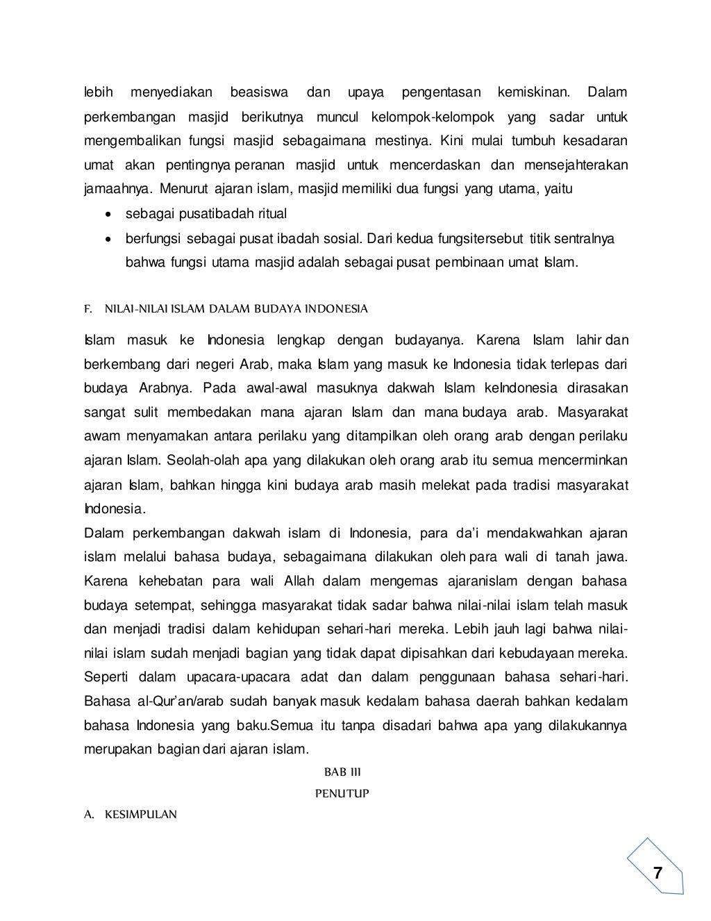 Kebudayaan dalam islam