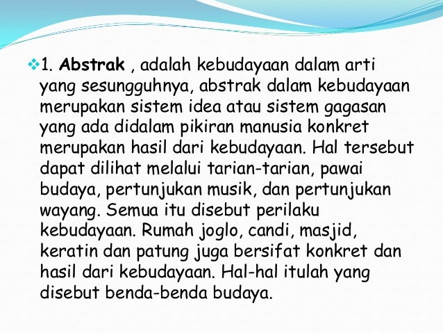 Kebudayaan dan Kepribadian