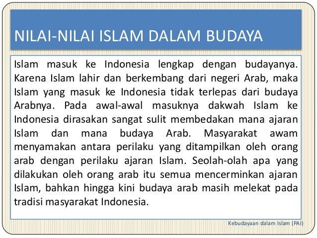 Kebudayaan islam