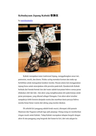 Kebudayaan Jepang Kabuki.docx