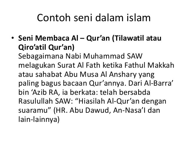 Kebudayaan Dan Seni Dalam Islam