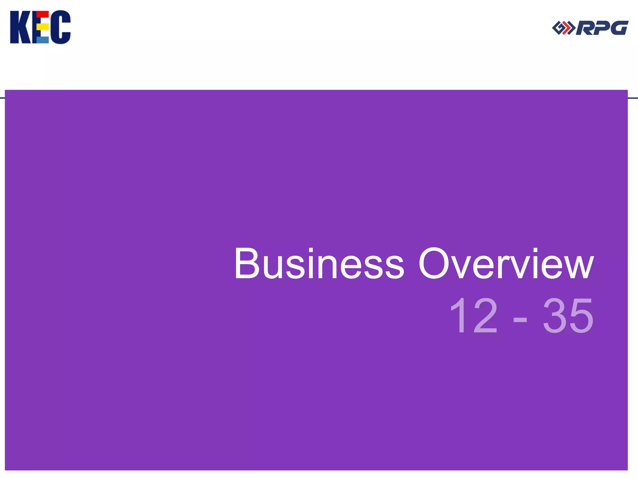 Business Overview
 