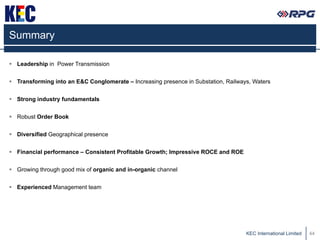 KEC International Corporate Presentation | PDF