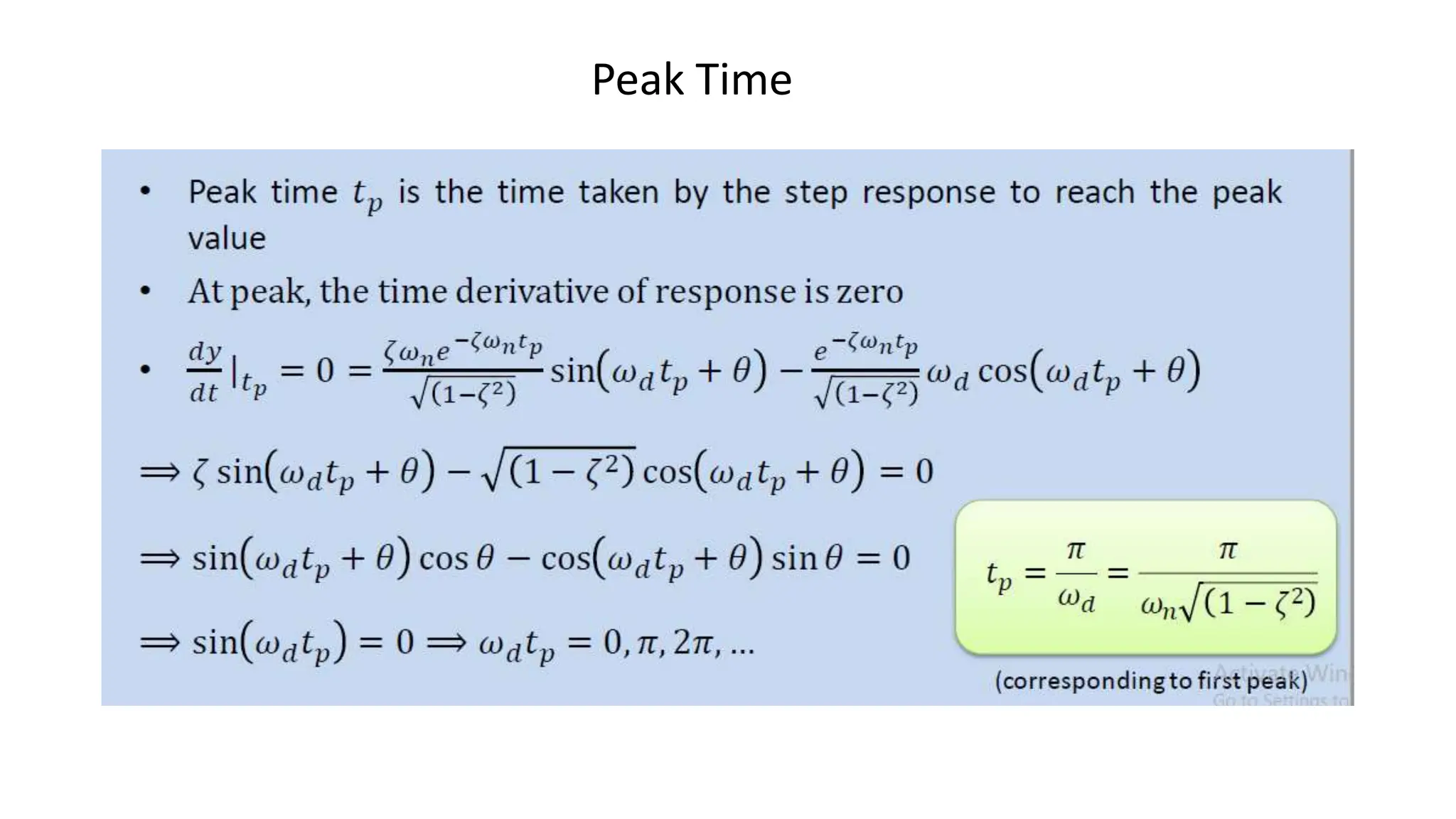 Peak Time
 