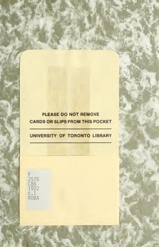 %
PLEASE DO NOT REMOVE ^
CARDS OR SLIPS FROM THIS POCKET
UNIVERSITY OF TORONTO LIBRARY
 