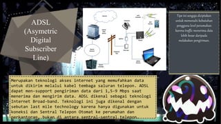 Kecepatan Akses Internet dan Perangkat Keras Internet dan Intranet | PPTX