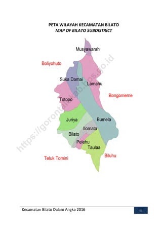 Kecamatan bilato dalam angka 2016 | PDF