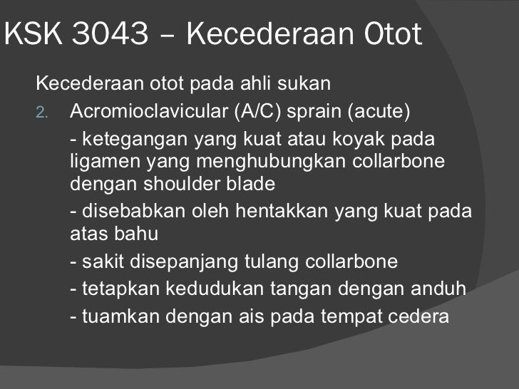 Kecederaan Otot