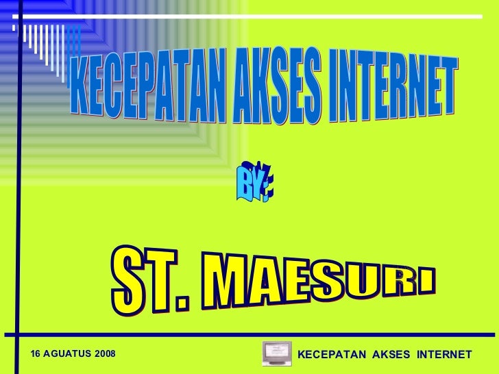 aplikasi mempercepat koneksi internet pengguna basis data