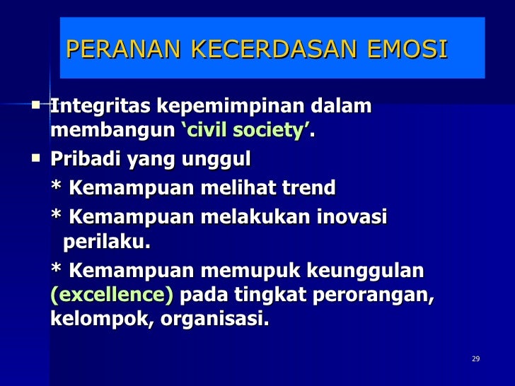 Kecerdasan Emosi