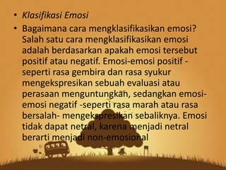Kecerdasan Emosi dan Pengendalian Diri | PPTX