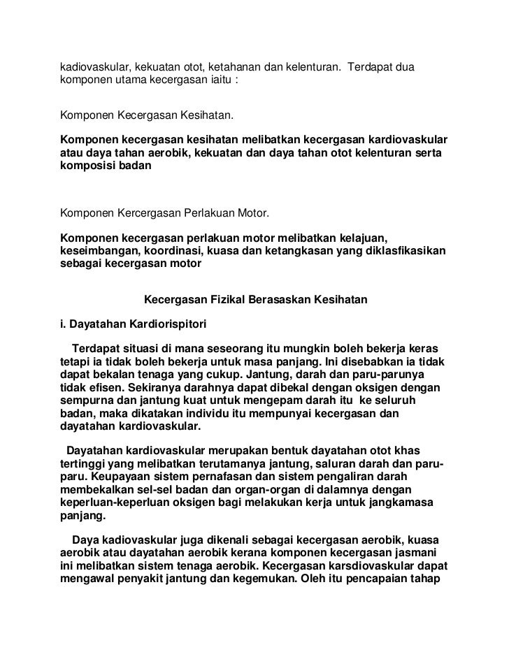 Kecergasan fizikal