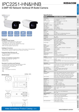 Kedacom - video surveillance product catalog 2016 6.2 bf