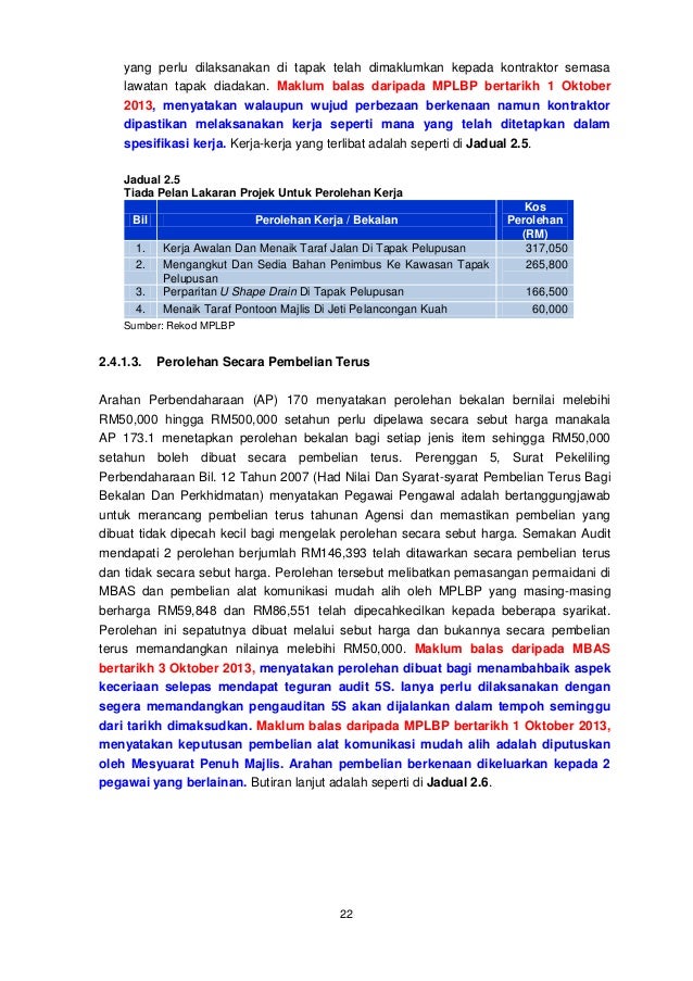 Laporan Ketua Audit Negara 2012 Negeri Kedah Siri 3