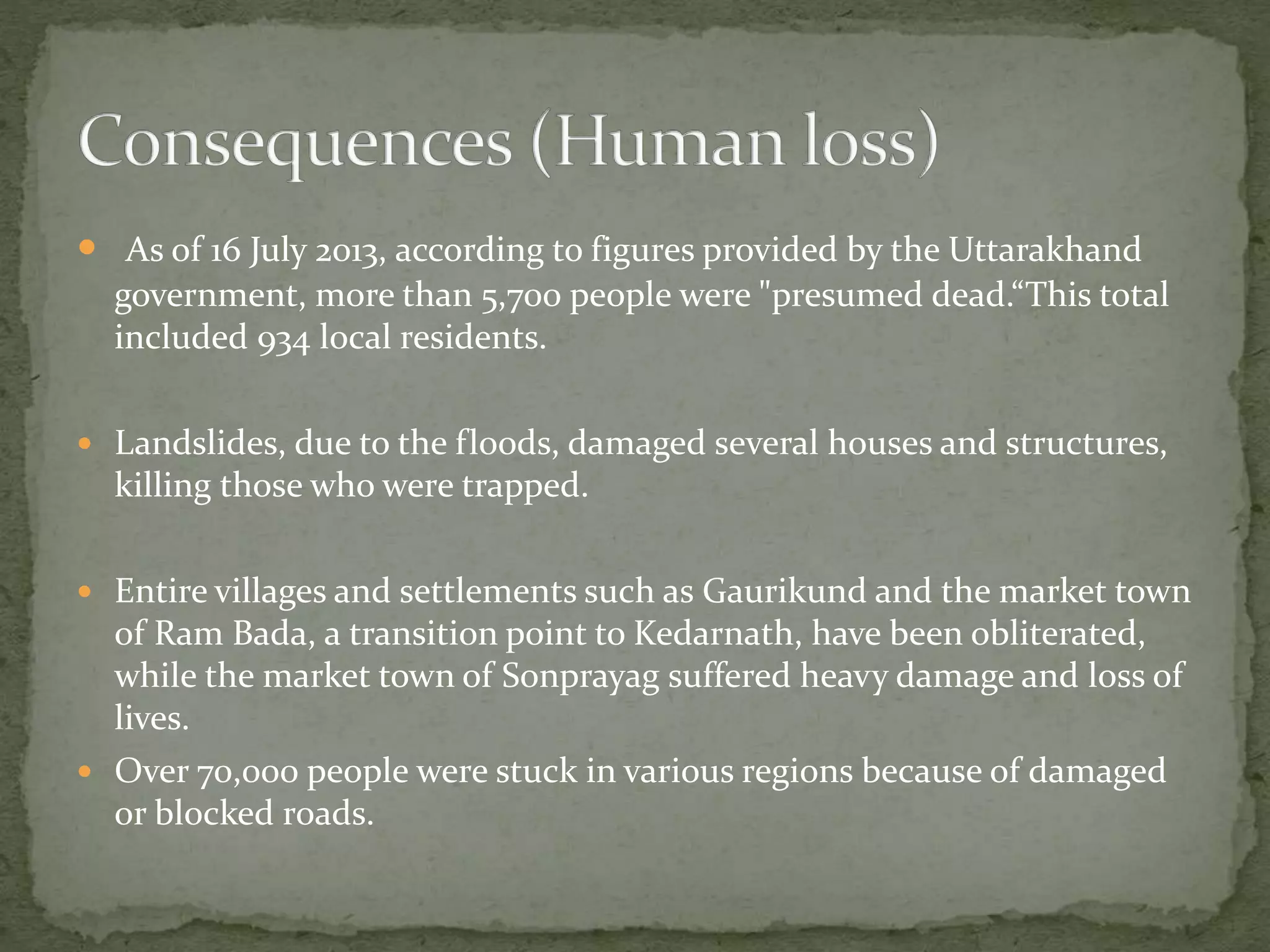 Kedarnath cloudburst PPT