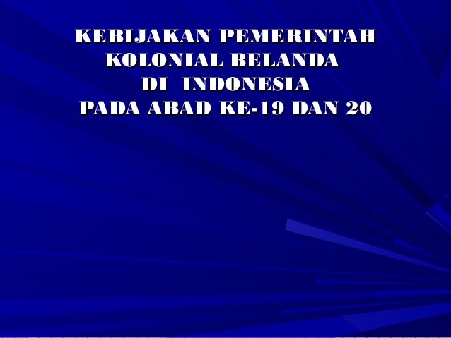 Kebijakan Voc Menebang Kelebihan Jumlah Tanaman - Berbagi Tanam