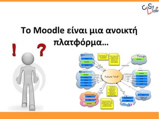 Το Moodle είναι μια ανοικτή
      πλατφόρμα…
 