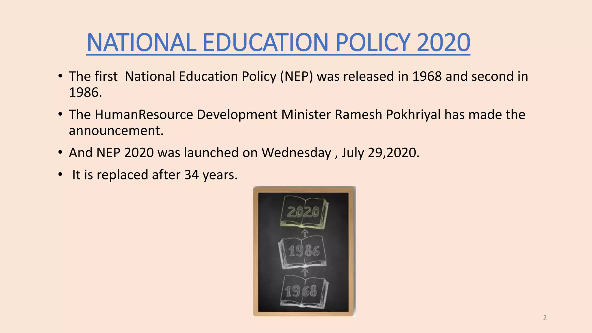 National Education Policy 2020 | PPTX