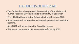 National Education Policy 2020 | PPTX