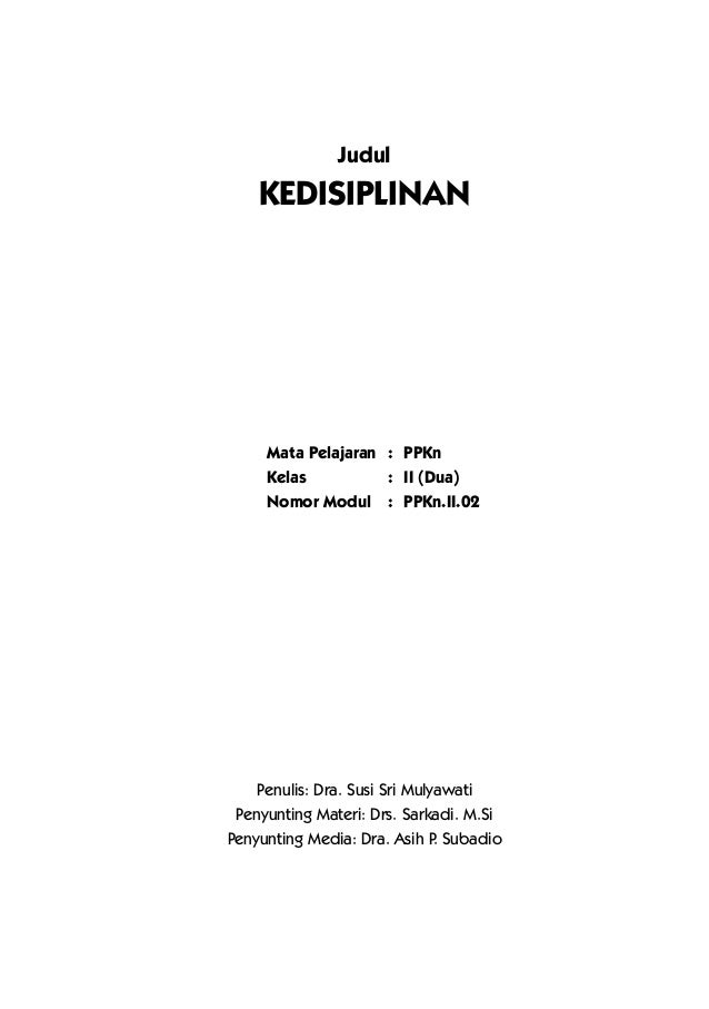 Buku Kedisiplinan