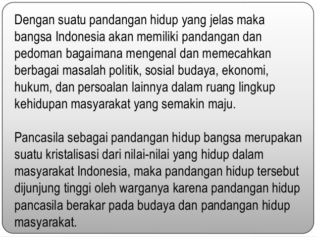 Kedudukan Fungsi Pancasila