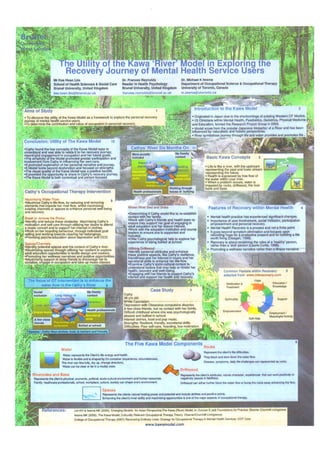 The Utility of the Kawa "River" Model in Exploring the Recovery Journey of Mental Health Service Users