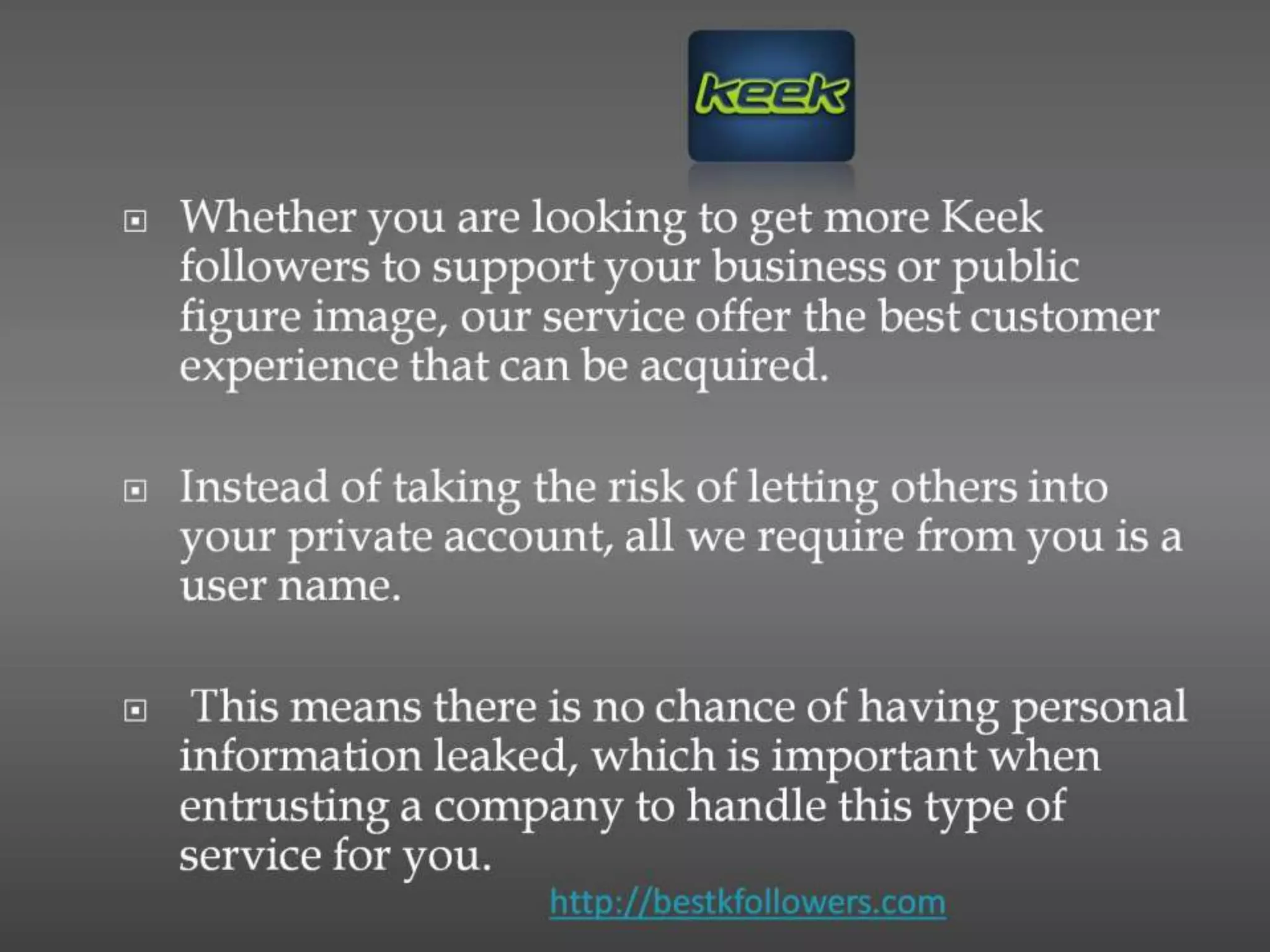 Keek online filters