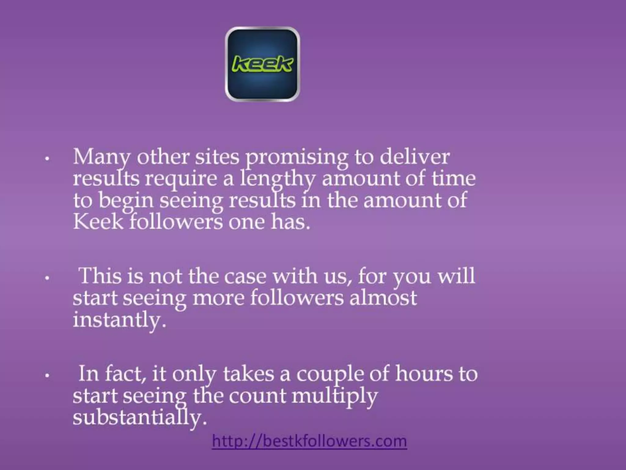 Keek people to follow