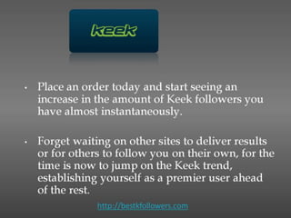 Keek tricks to get likes