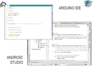 ARDUINO IDE
ANDROID 
   STUDIO
42
 