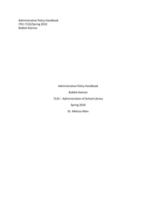 Keenan b administrative_policy_handbook