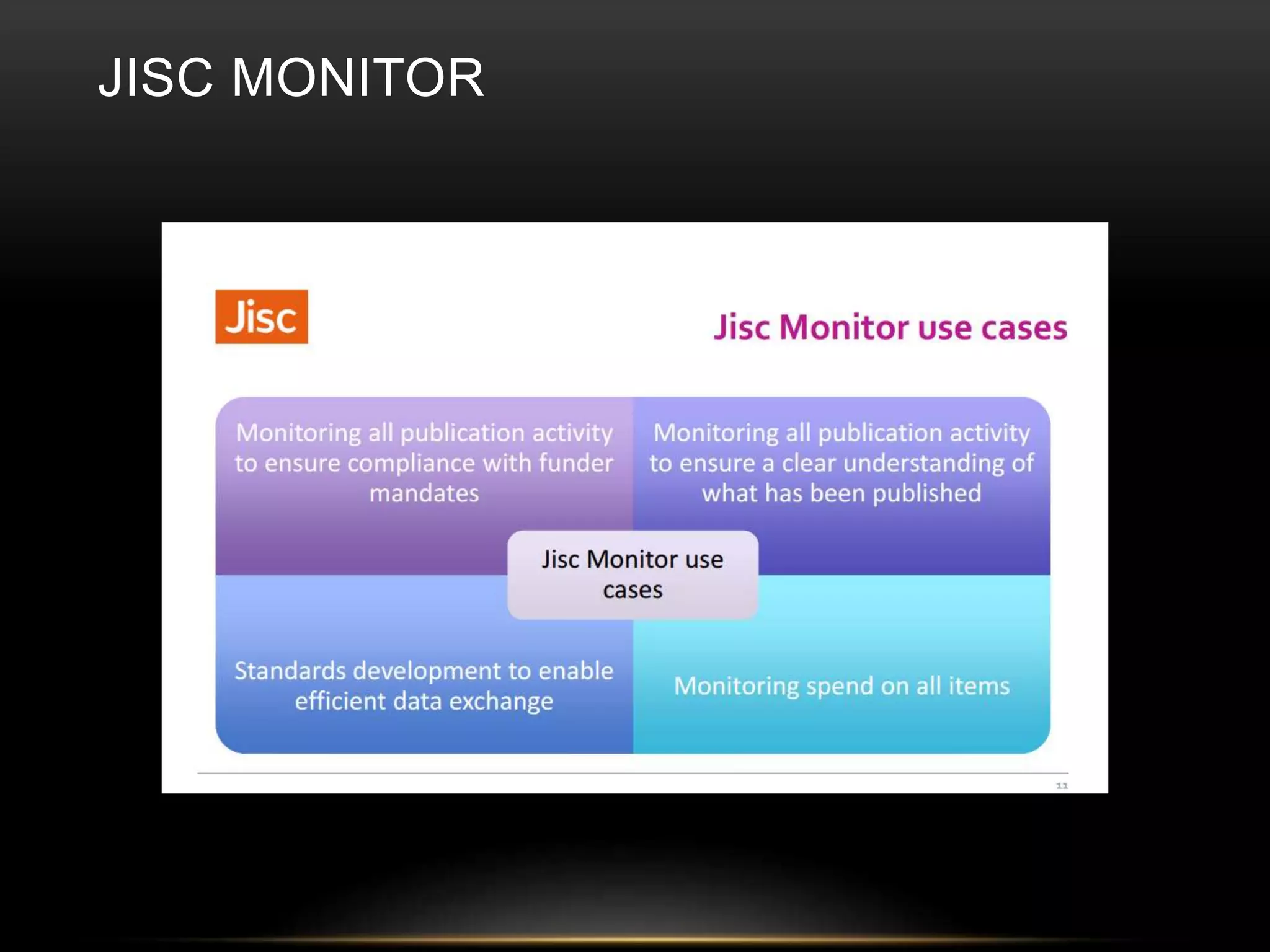 JISC MONITOR 
 