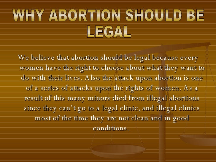 reasons why abortion should be illegal essay