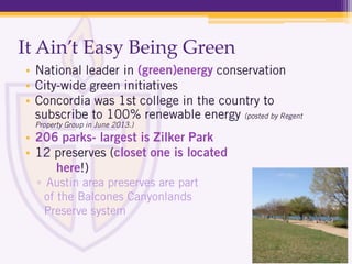 It Ain’t Easy Being Green
•
•
•
•
•
▫
 