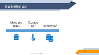 @Alan Tsai 的學習筆記
影響到費用的設計
23
 