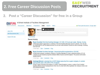 2. Free Career Discussion Posts

2. Post a “Career Discussion” for free in a Group
 