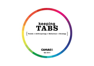 Keeping TABS Q2. 2011 (trends+anthropology+behaviour+strategy)