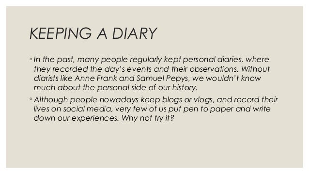 recount text quot keeping a diary quot recount text quot keeping a diary quot