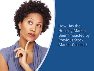 How Has the
Housing Market
Been Impacted by
Previous Stock
Market Crashes?
 