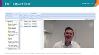 © 2001-2016 Sitecore Corporation A/S. All rights reserved. Sitecore® and Own the Experience® are registered trademarks of Sitecore Corporation A/S. All other brand and product names are the property of their respective owners.
#Sitecore SYM
31
Beef – capture video
 