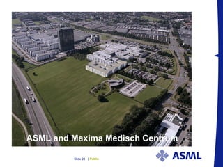 PublicSlide 24 |
ASML and Maxima Medisch Centrum
 