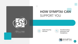 25
Cyber Security
Services
Transformation,
Assurance and
Compliance
HOW SYMPTAI CAN
SUPPORT YOU
 