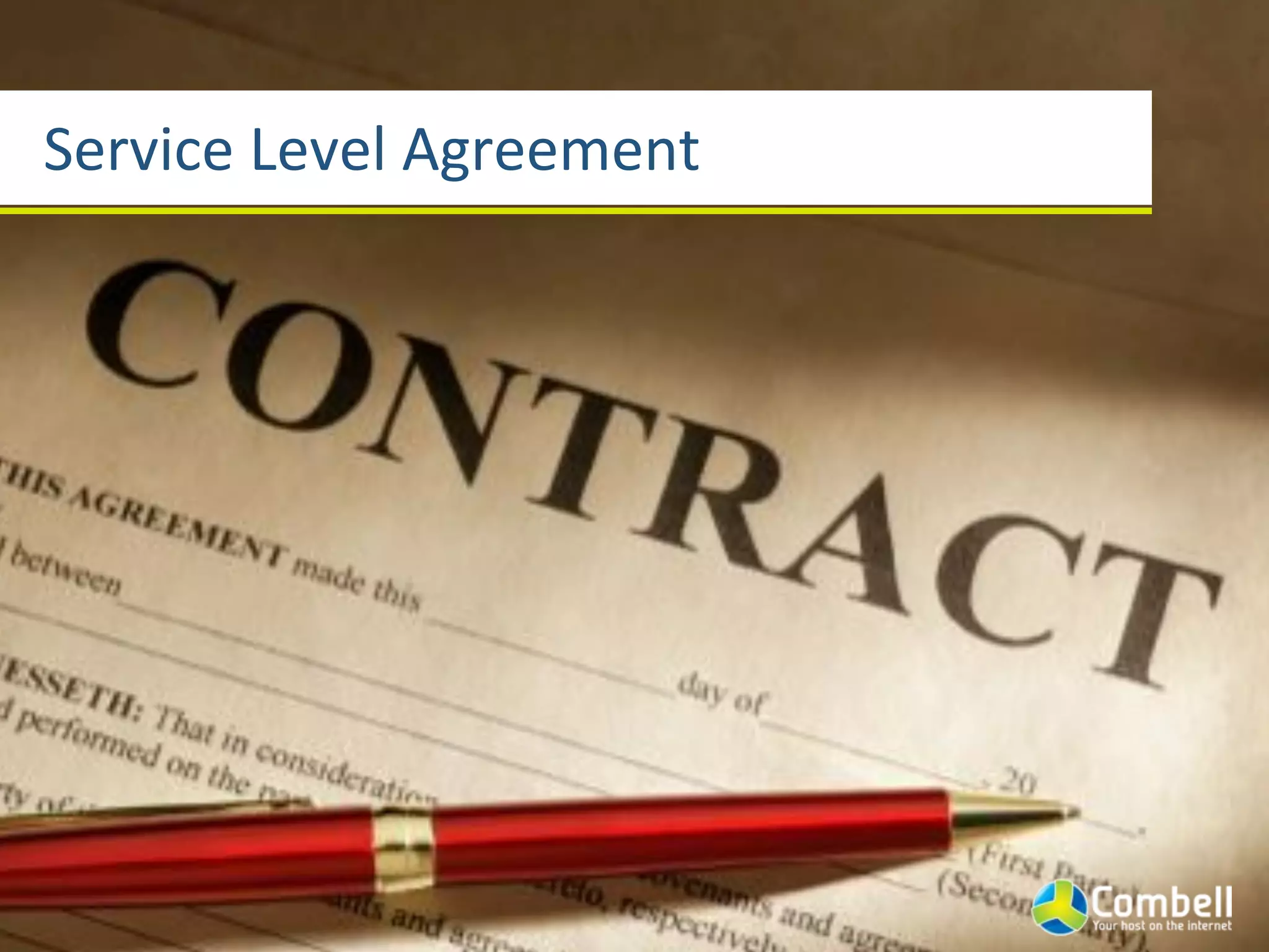 Service(Level(Agreement
 
