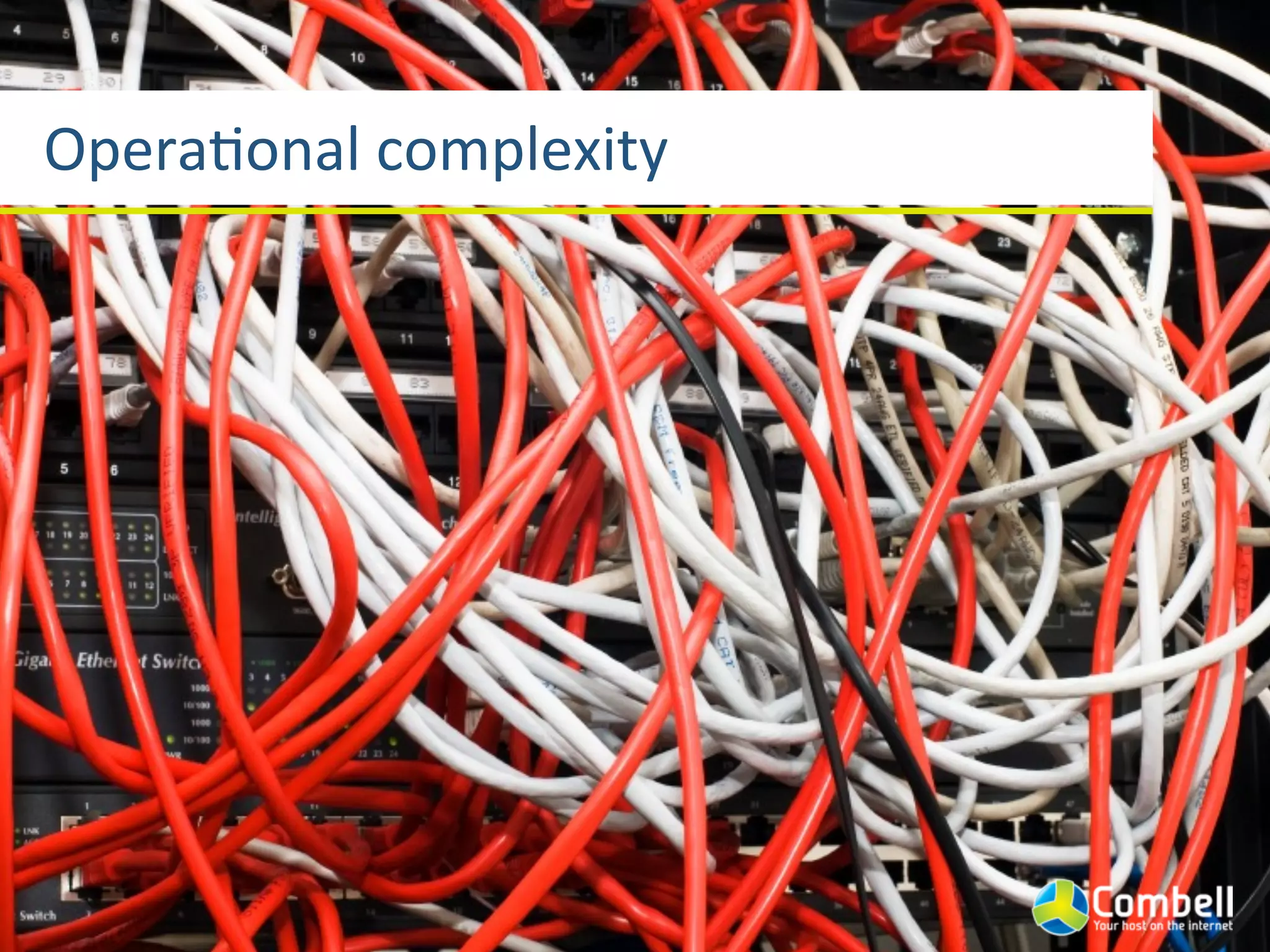 OperaYonal	
  complexity
 