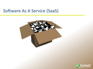 So^ware	
  As	
  A	
  Service	
  (SaaS)
 