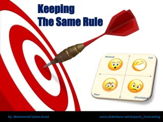 Keeping 
The Same Rule 
By: Mohammed Salem Awad 
www.slideshare.net/airports_forecasting 
 