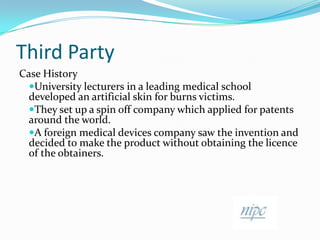 one of the parties wants to exploit the invention but other does not