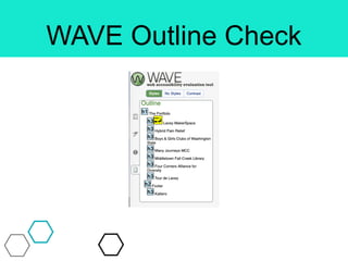 WAVE Outline Check
 