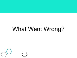 What Went Wrong?
 
