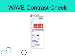 WAVE Contrast Check
 
